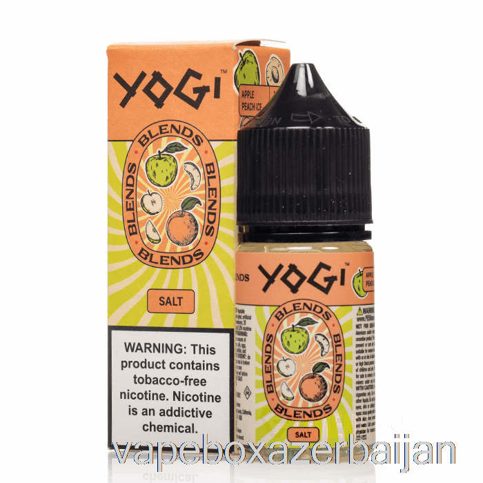 E-Juice Vape Apple Peach Ice - Yogi Blends Salts - 30mL 35mg